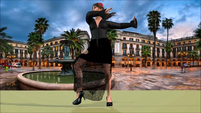 Flamenco  dance 😍  (3D Animation)