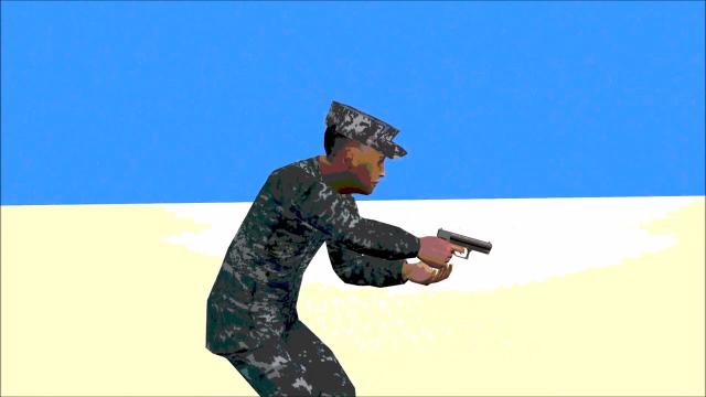 Pistol fire  3D  Model