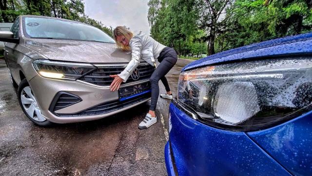 Новый Volkswagen Polo в базе vs Лада Веста ТОП. Жорик Ревазов. Михаил Кульдяев. Clickoncar.