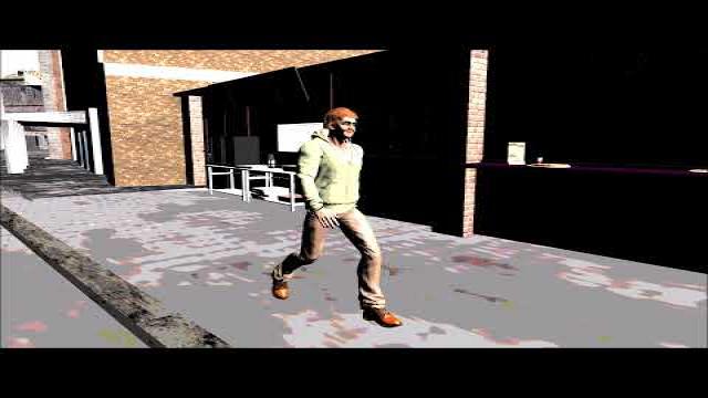 Fast gait of a confident person-  3D  Animation