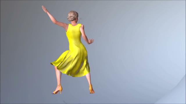 Maggie Grace  sexy  dancing  (3D  Animation)
