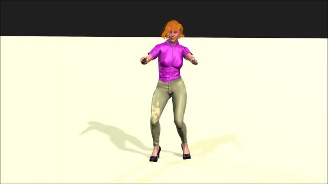 Хип хоп с движением плечами 3Д Анимация