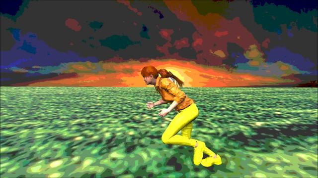 Прыжок с переворотом 3Д анимация