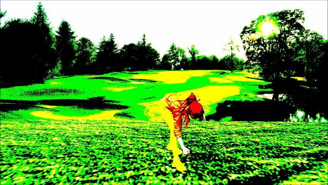 Победный жест в гольфе 3Д анимация