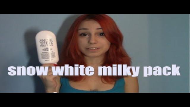 Snow white milky pack ОБЗОР ревью. Как сделать кожу светлее?