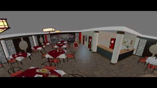 Run  World   Dance   in  Restaurant(  3D  Animation)