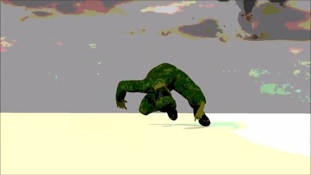 Back  flip  - 3D Animation