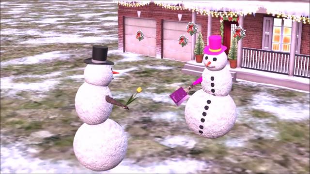 Dance of snowmen-animated film for children