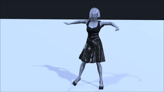 Энергичный хип хоп танец со скрещенными руками 3Д анимация