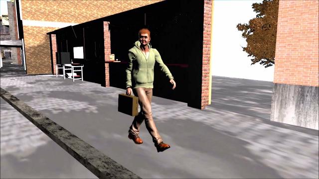 Walk  with  briefcase  - 3D Animation