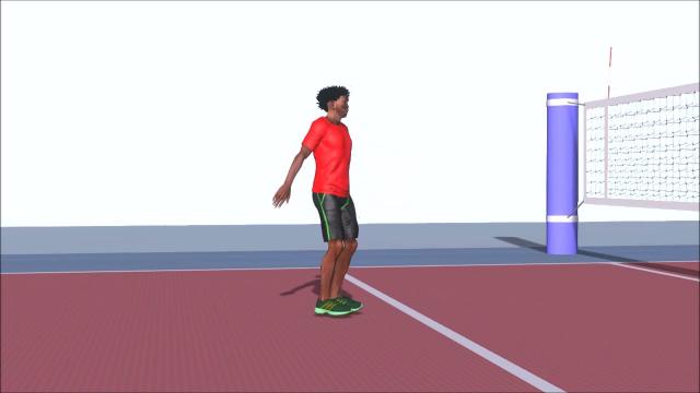 Jump  Motion in Volleyball Arena