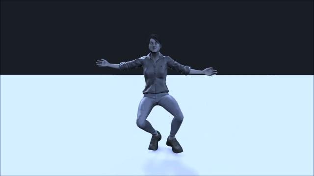 Танец вприсядку 3Д анимация