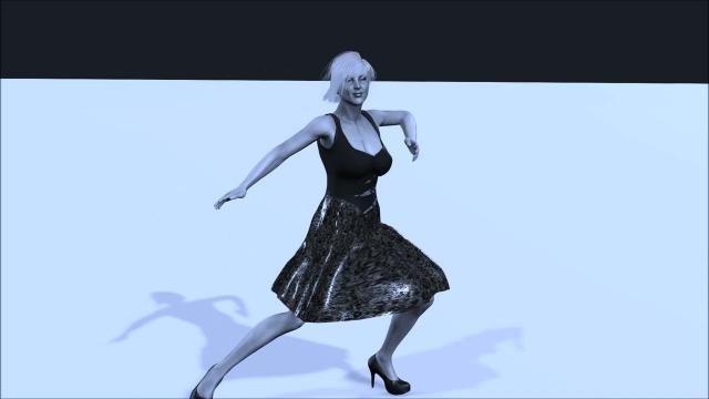 Хип хоп танец с поворотом налево направо  3Д Анимация