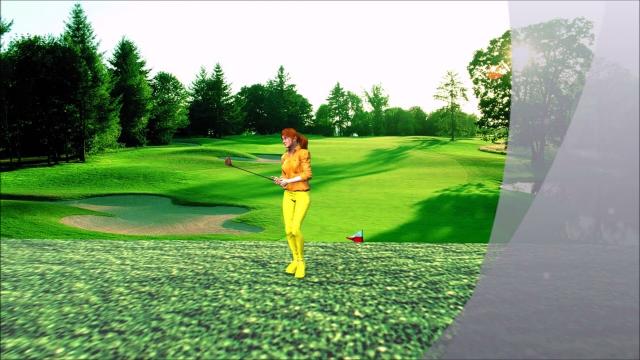 Подход к позиции в гольфе 3Д анимация
