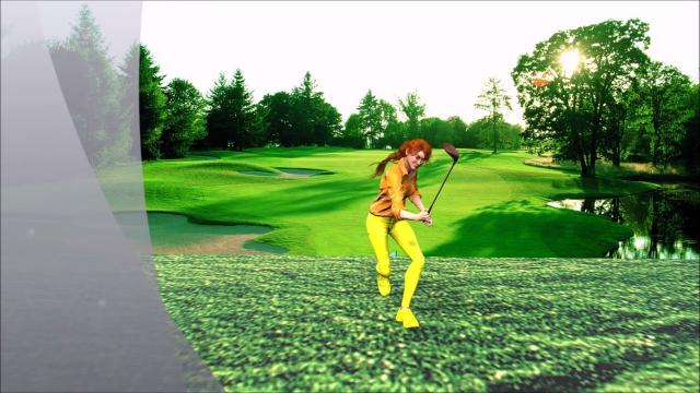 Уверенная победа в гольфе 3Д анимация