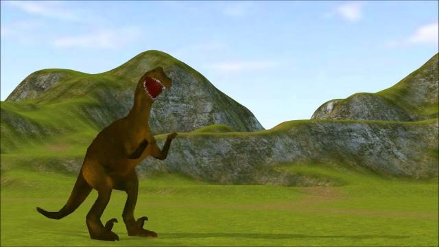 Walk dinosaur  movements-  3D  Model